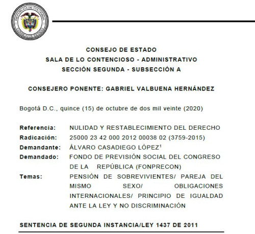 Sentencia  proceso 2012-00038