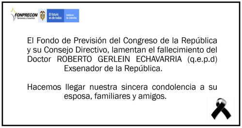 Condolencias Roberto Gerlein