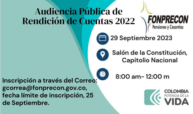 Audiencia Pública de Rendición de Cuentas a la Ciudadanía 2022